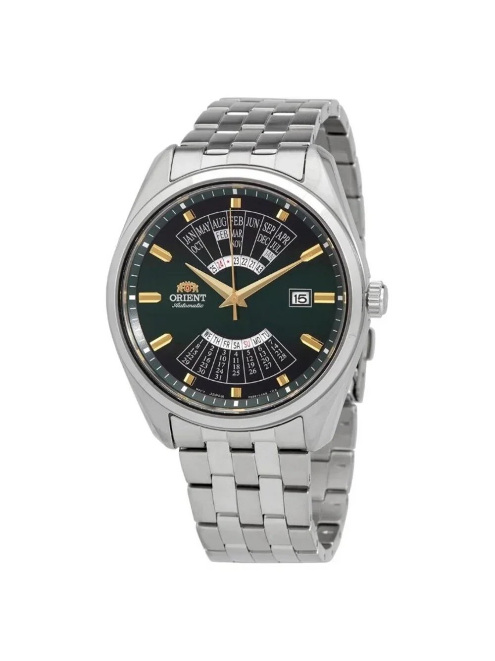 NWT Orient Multi Year Automatic Green Dial Men's Watch